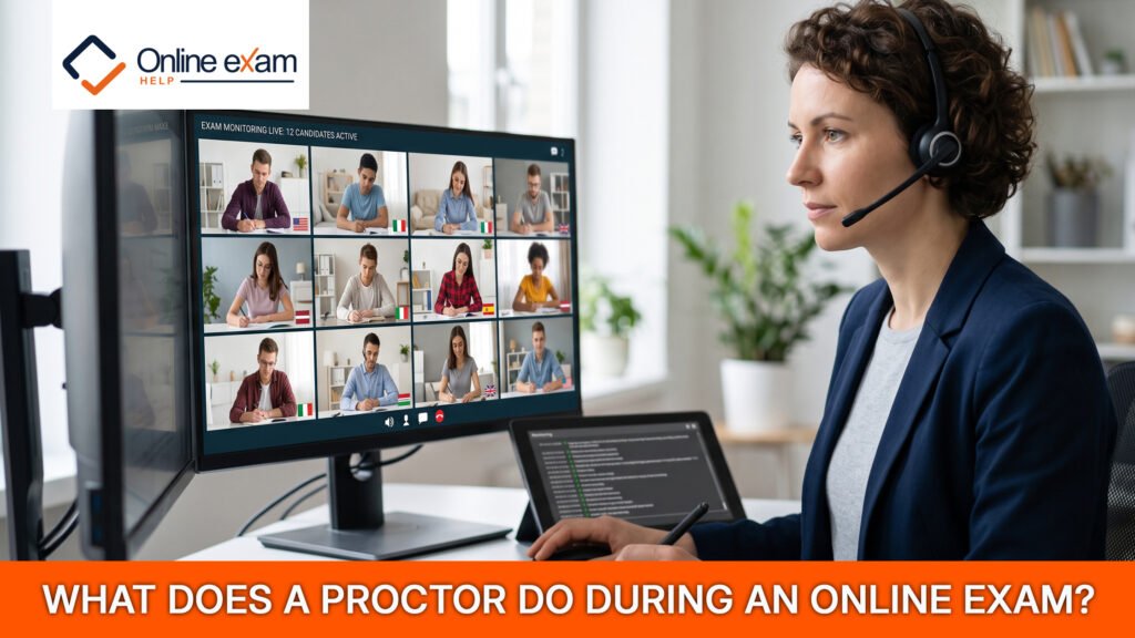 what does aproctor do during an online exam
